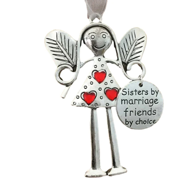 Crazy Beautiful Friends Forever - Angel Ornament Christmas Gift - Image 5