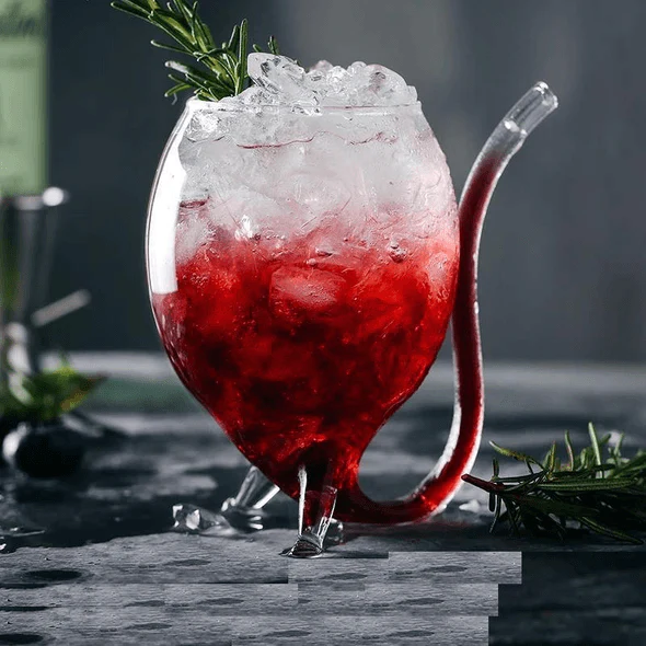 Creative Glass Cup With Drinking Tube Straw - Image 2