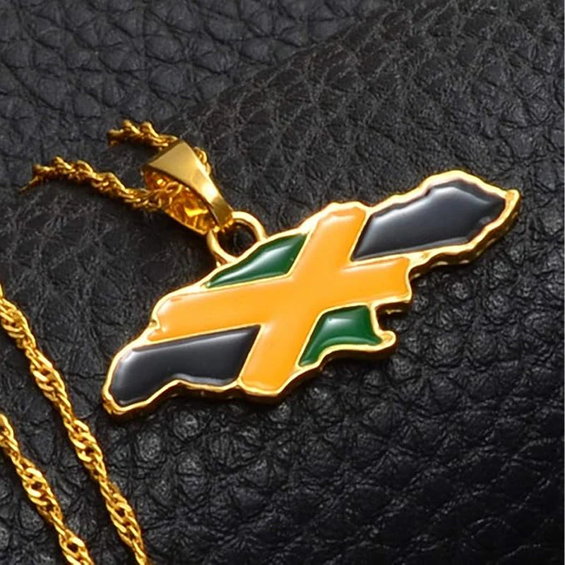 Creative map and flag necklace - Image 10