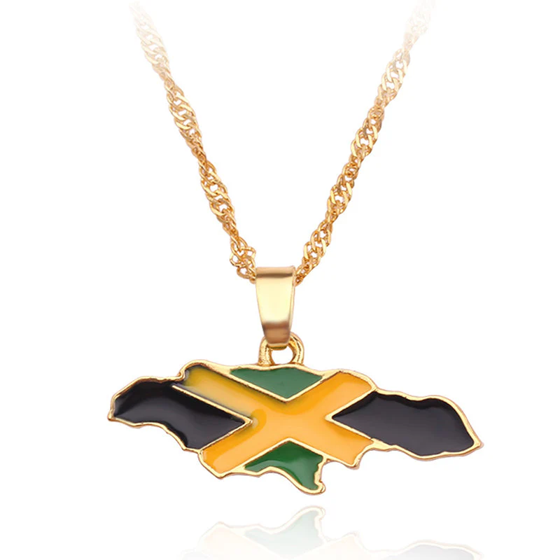 Creative map and flag necklace - Image 19