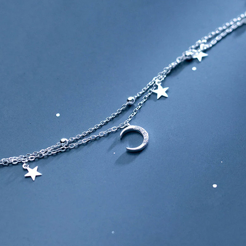 Crescent Moon & Star Bracelet - Image 3