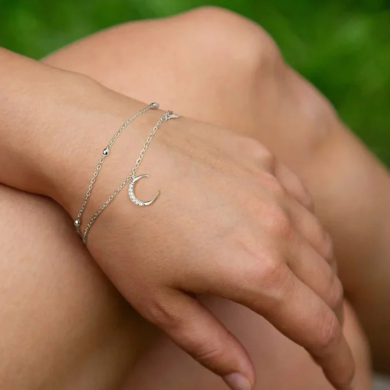 Crescent Moon & Star Bracelet - Image 5