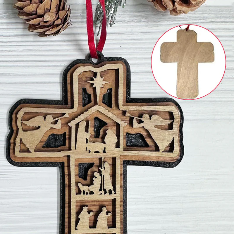 Cross Nativity Ornament - Image 5