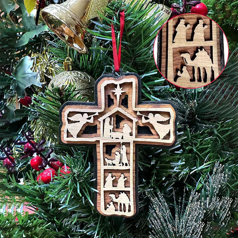 Cross Nativity Ornament - Image 6