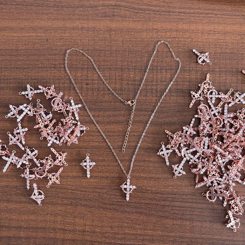 Crown & Cross Pendant Choker Necklace - Image 10