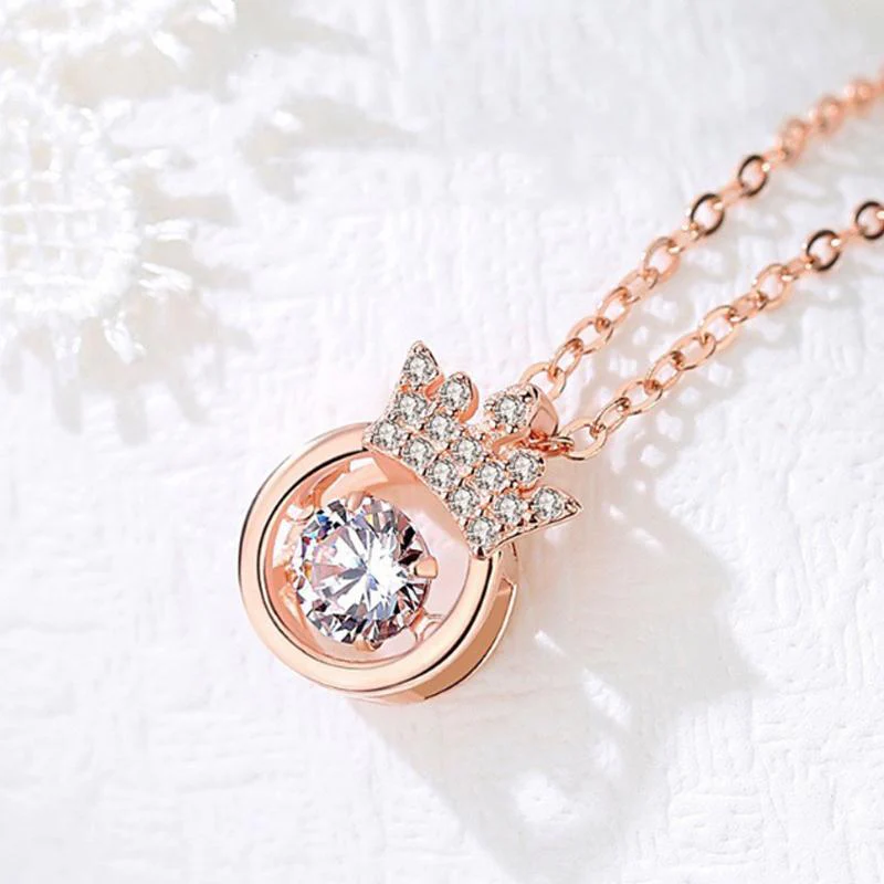Crown Sparkling Dance Necklace - Image 5