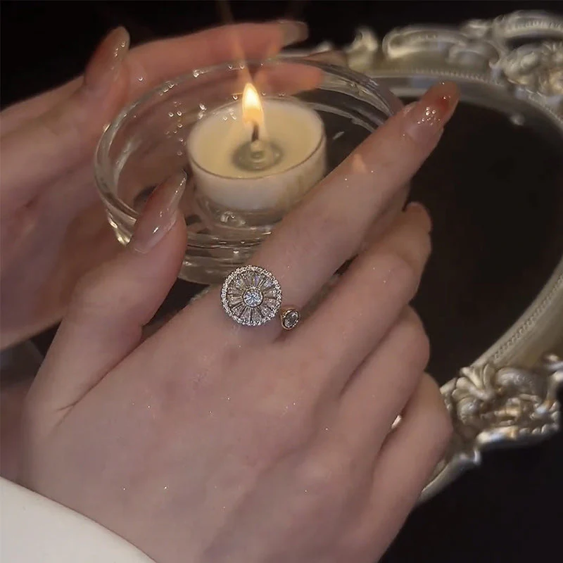 Crystal Anxiety Relief Spinning Ring - Image 5
