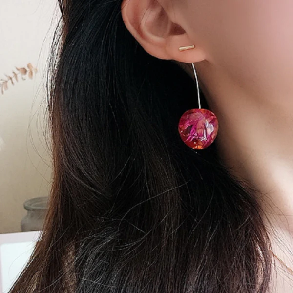 Cute 3D Cherry Earrings - Image 3