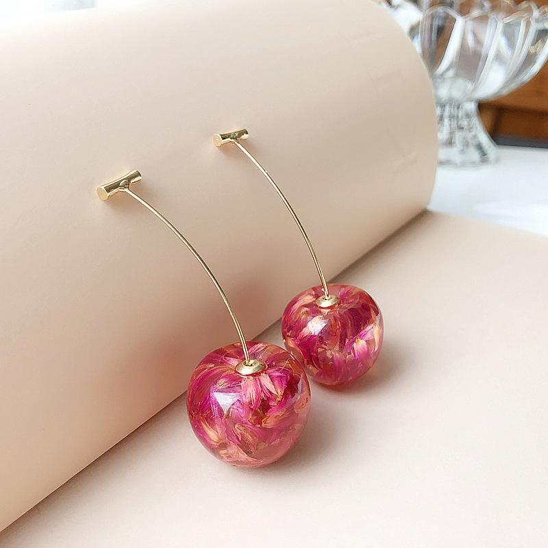 Cute 3D Cherry Earrings - Image 5