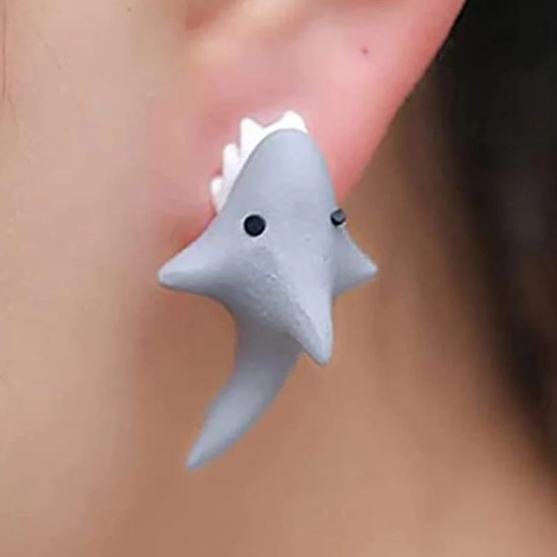 Cute Animal Bite Earrings - Image 3