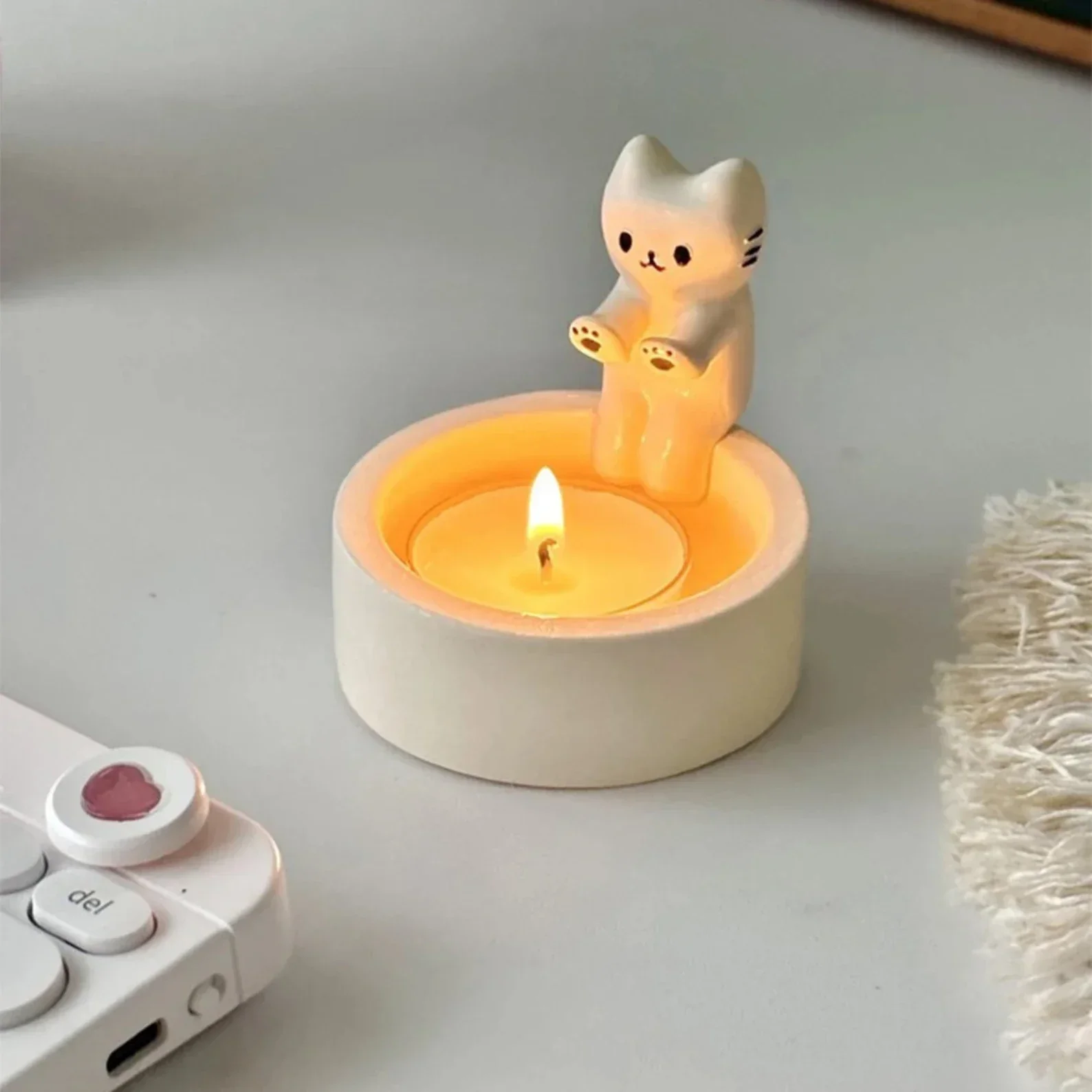Cute Cat Candle Holder - Image 2