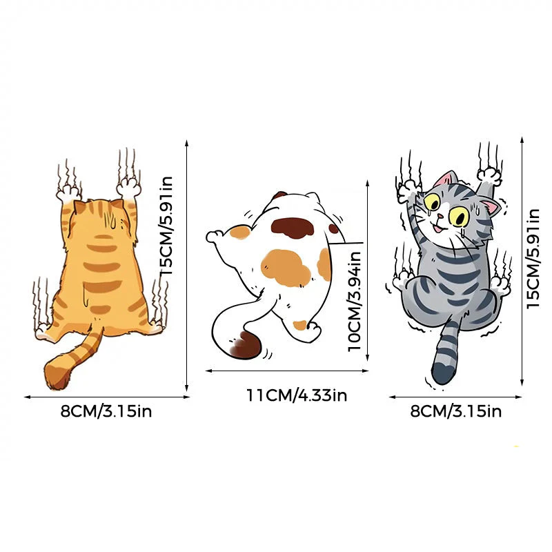 Cute Cat Cartoon Decal Car Stickers - Image 9