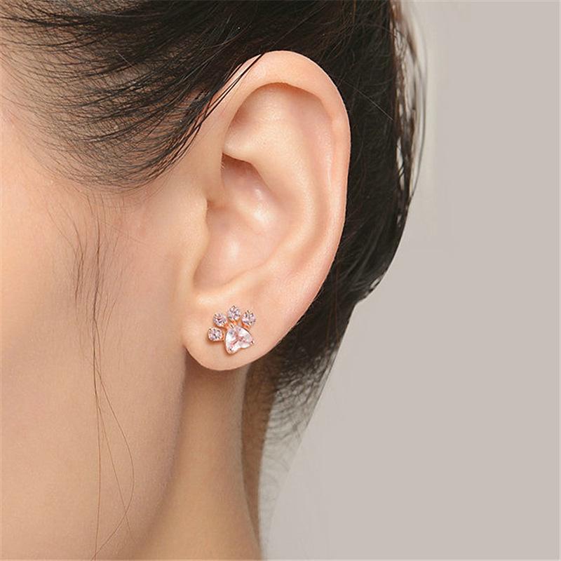Cute Cat Paw Earrings - Image 3