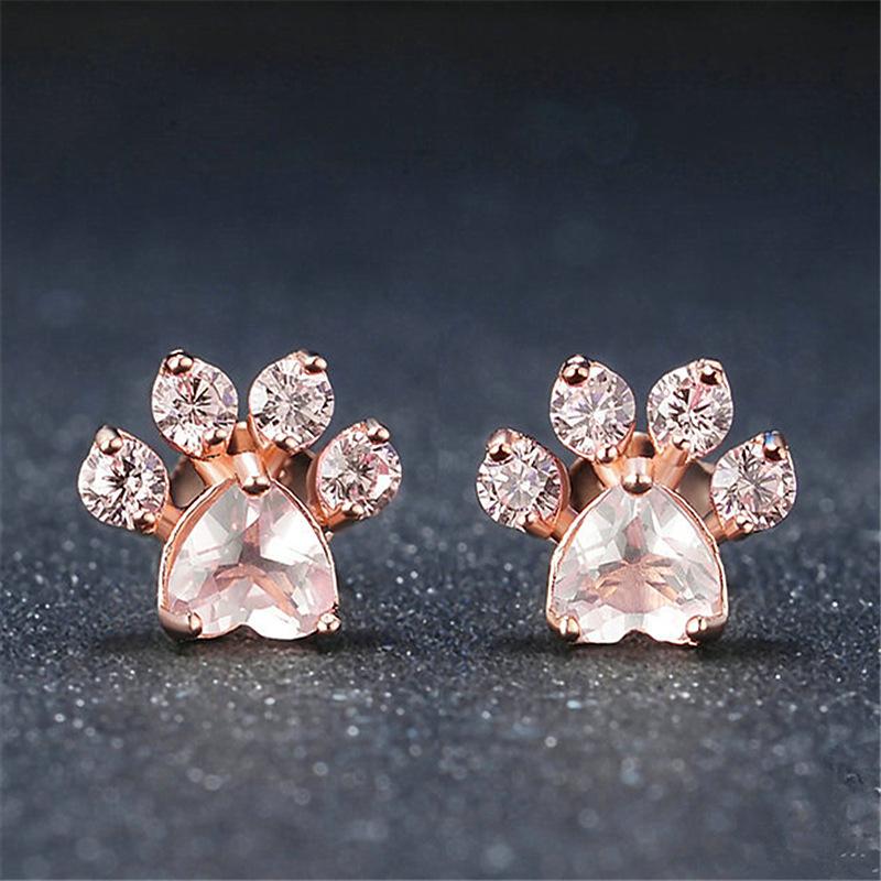 Cute Cat Paw Earrings - Image 4