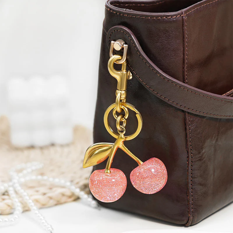 Cute Cherry Design Keychain - Image 10
