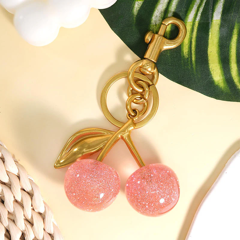 Cute Cherry Design Keychain - Image 7