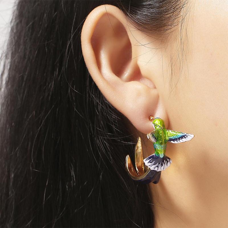 Cute Hummingbird Earrings - Image 3