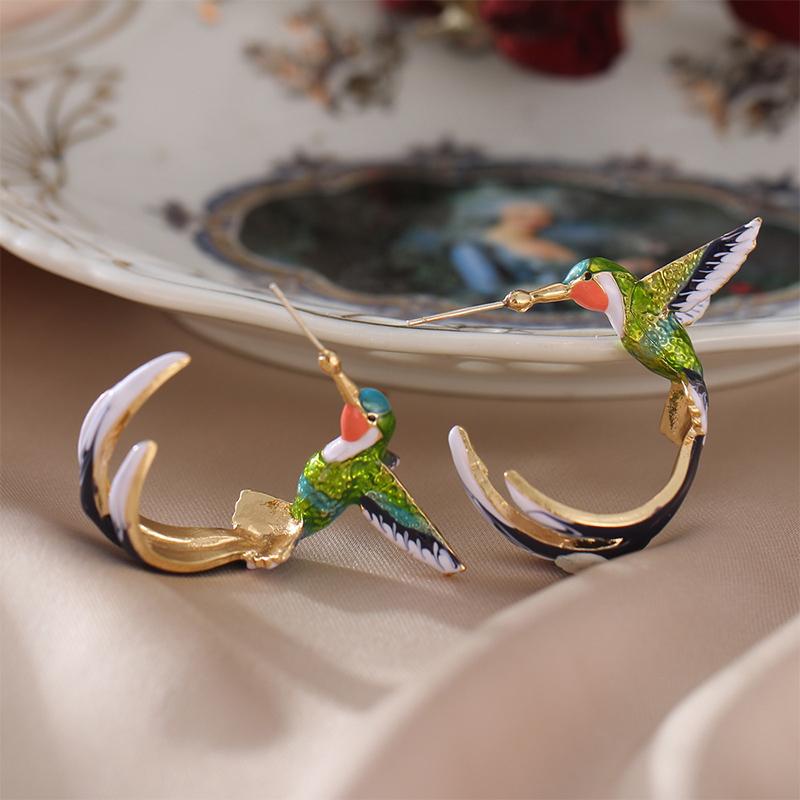 Cute Hummingbird Earrings - Image 4