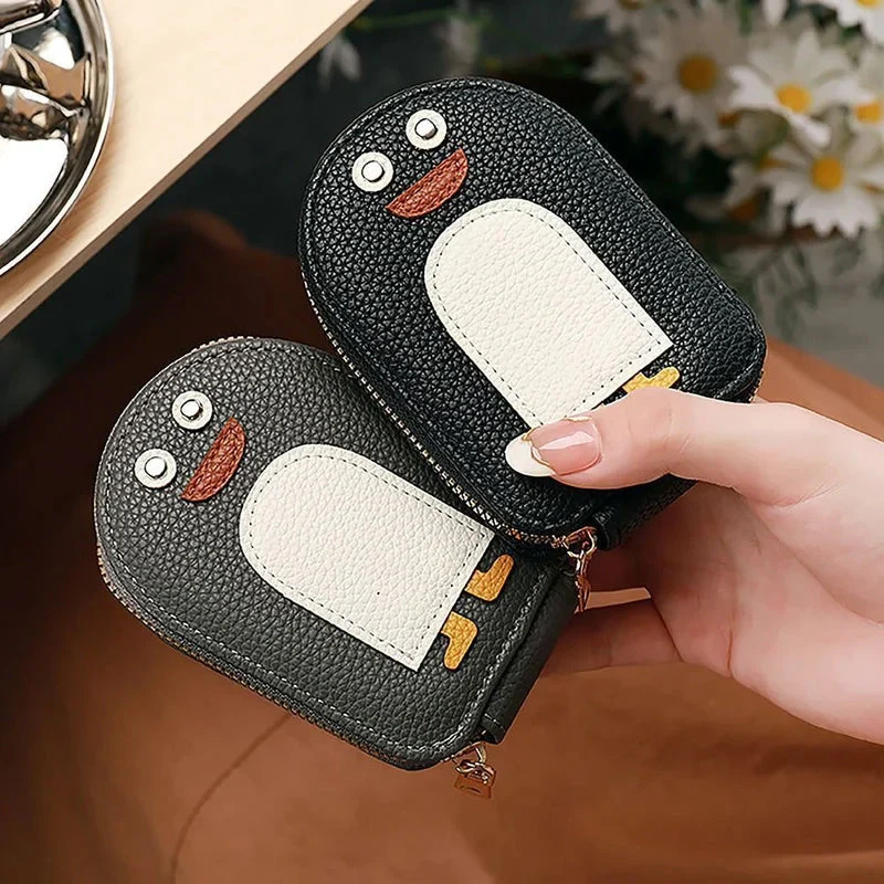 Cute Penguins PU Credit Card Coin Wallet - Image 10
