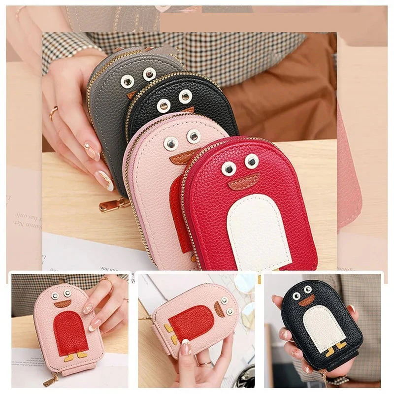 Cute Penguins PU Credit Card Coin Wallet - Image 13