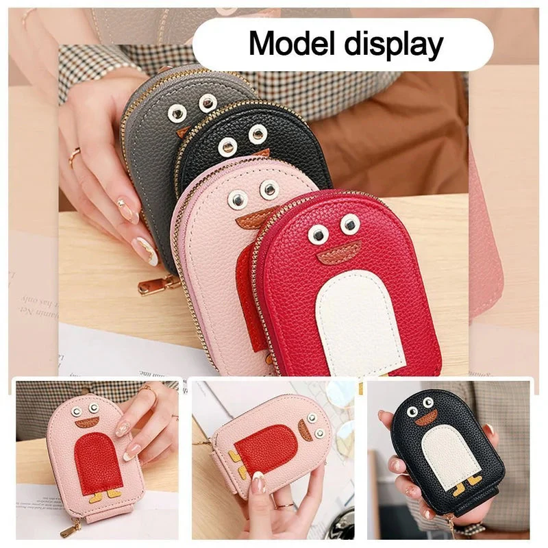 Cute Penguins PU Credit Card Coin Wallet - Image 4