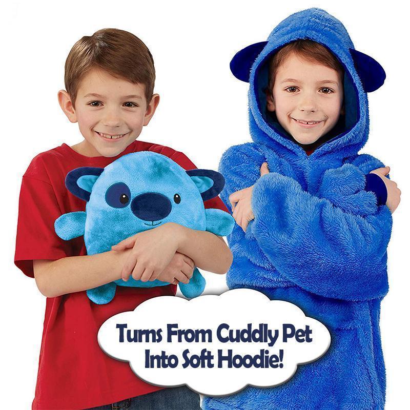 Cute Warm Comfy Oversized Pet Hoodie For Kids - Image 3