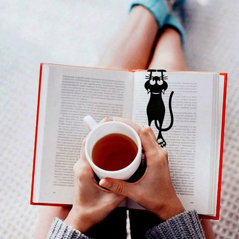 Cutout Black Kitten Bookmark - Image 2