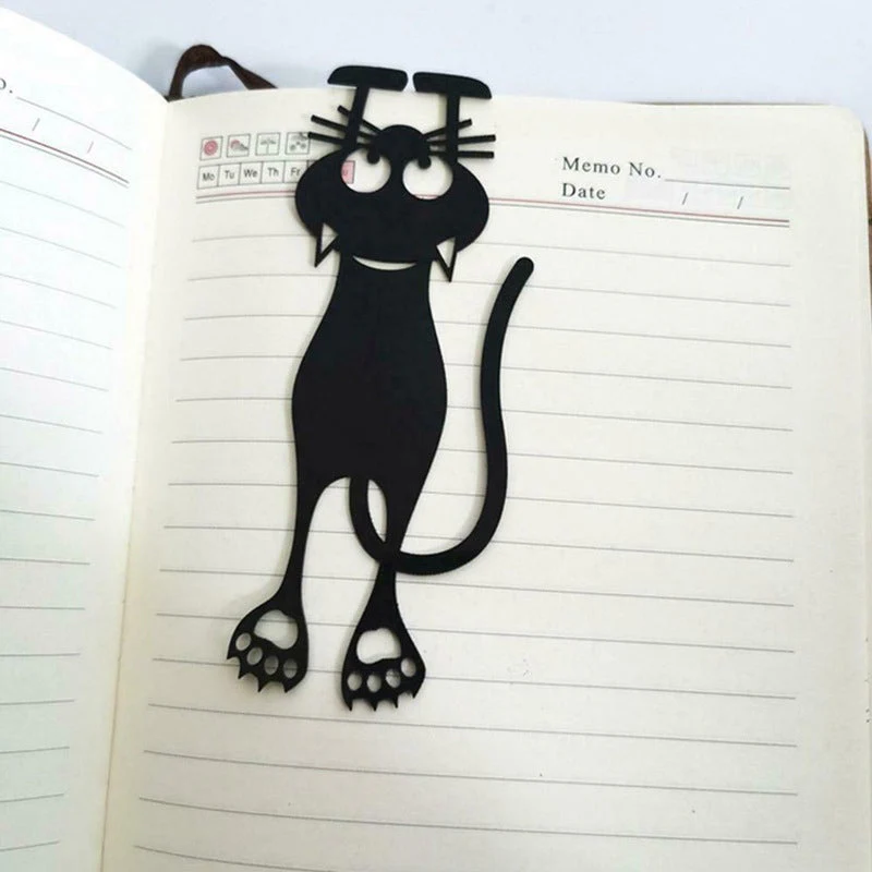 Cutout Black Kitten Bookmark - Image 4