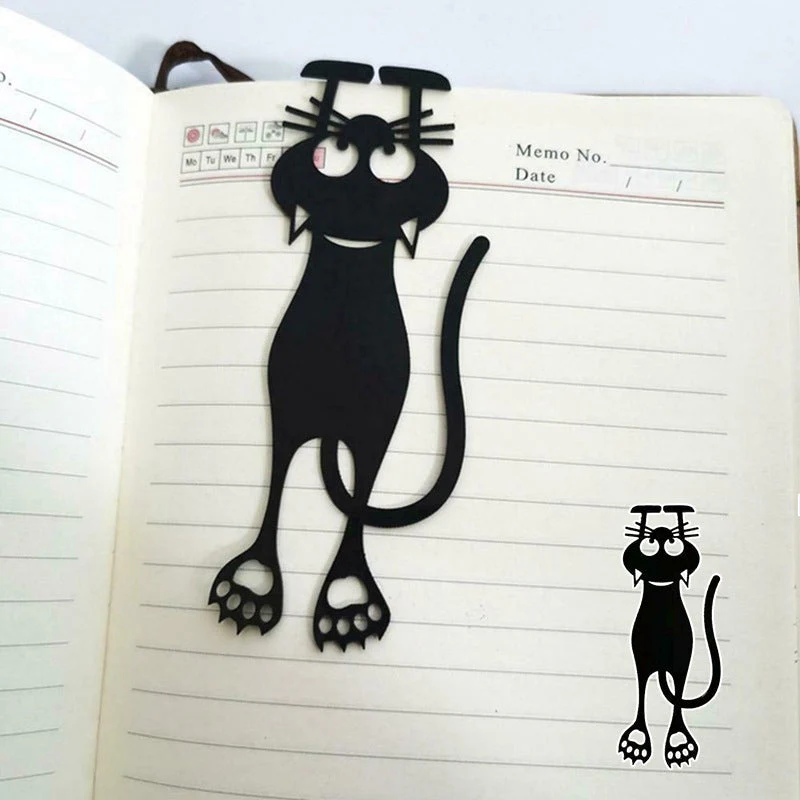 Cutout Black Kitten Bookmark - Image 9