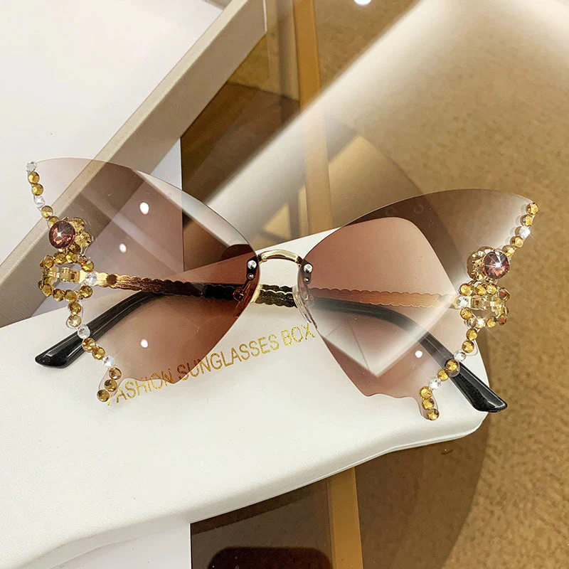 DIAMOND BUTTERFLY SUNGLASSES - Image 14