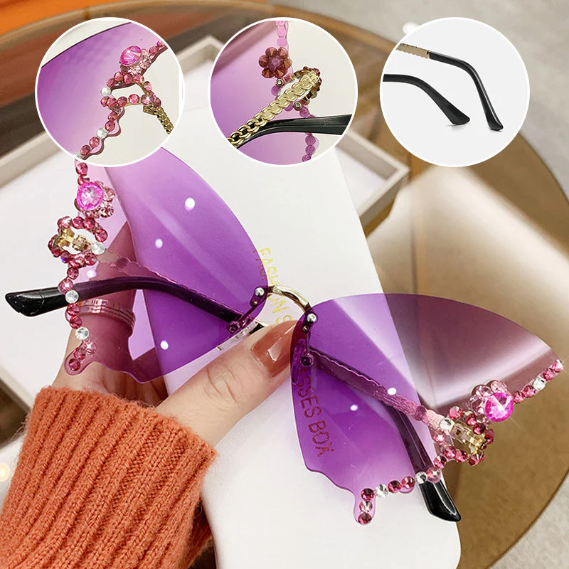 DIAMOND BUTTERFLY SUNGLASSES - Image 3