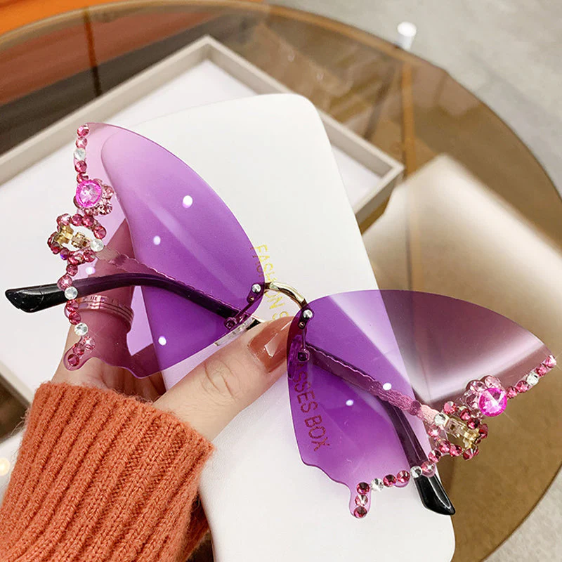 DIAMOND BUTTERFLY SUNGLASSES - Image 4