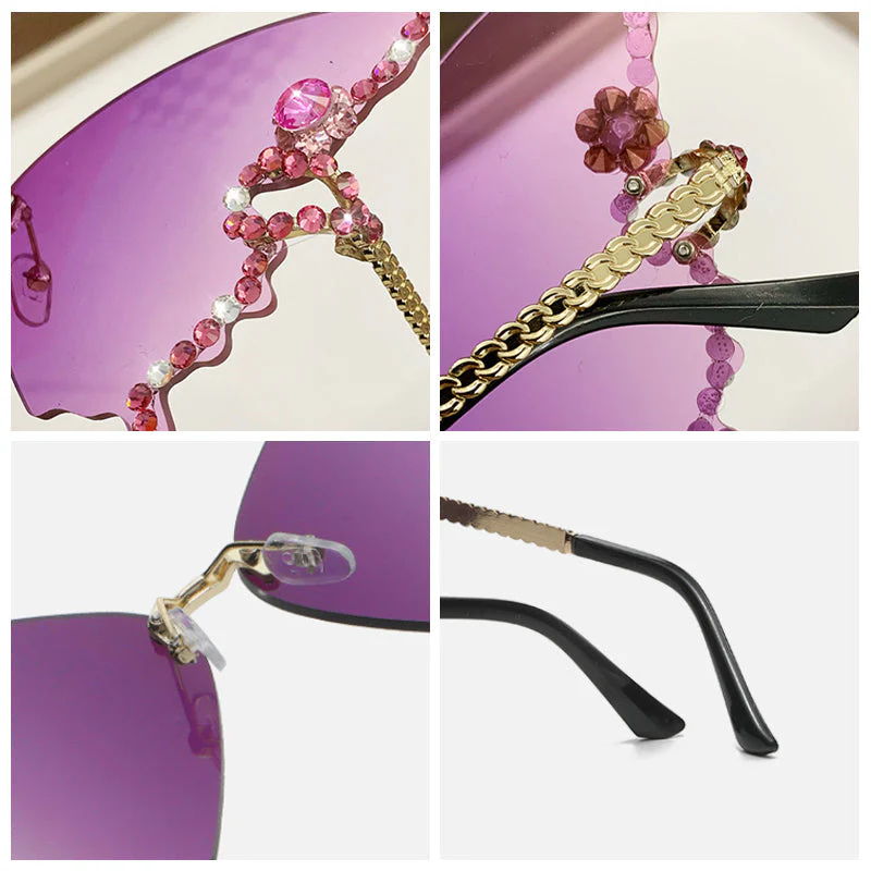 DIAMOND BUTTERFLY SUNGLASSES - Image 5