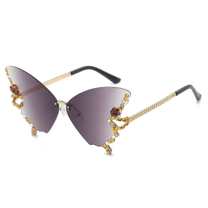 DIAMOND BUTTERFLY SUNGLASSES - Image 9