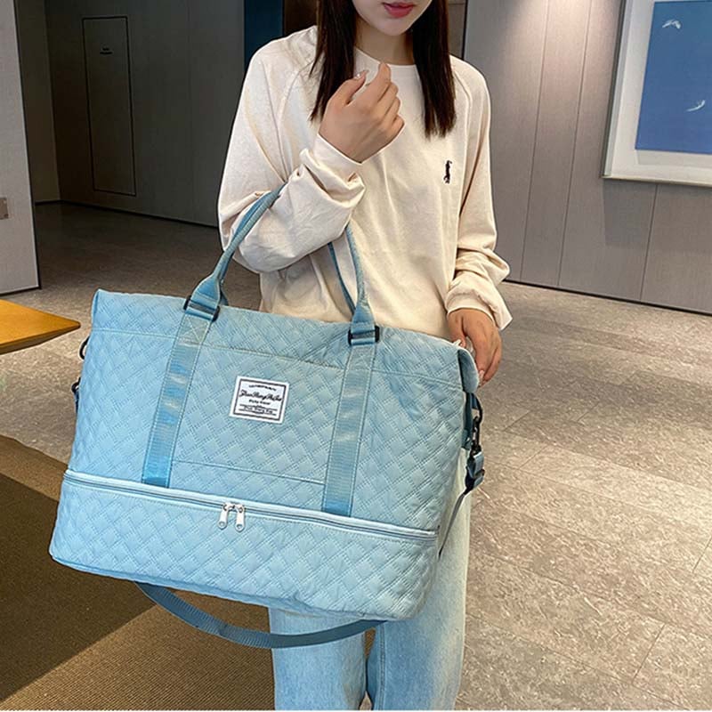 Diamond Grid Dry And Wet Separation Bag - Image 16