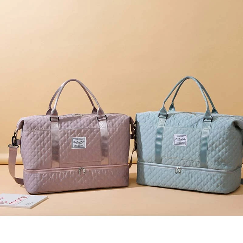 Diamond Grid Dry And Wet Separation Bag - Image 19