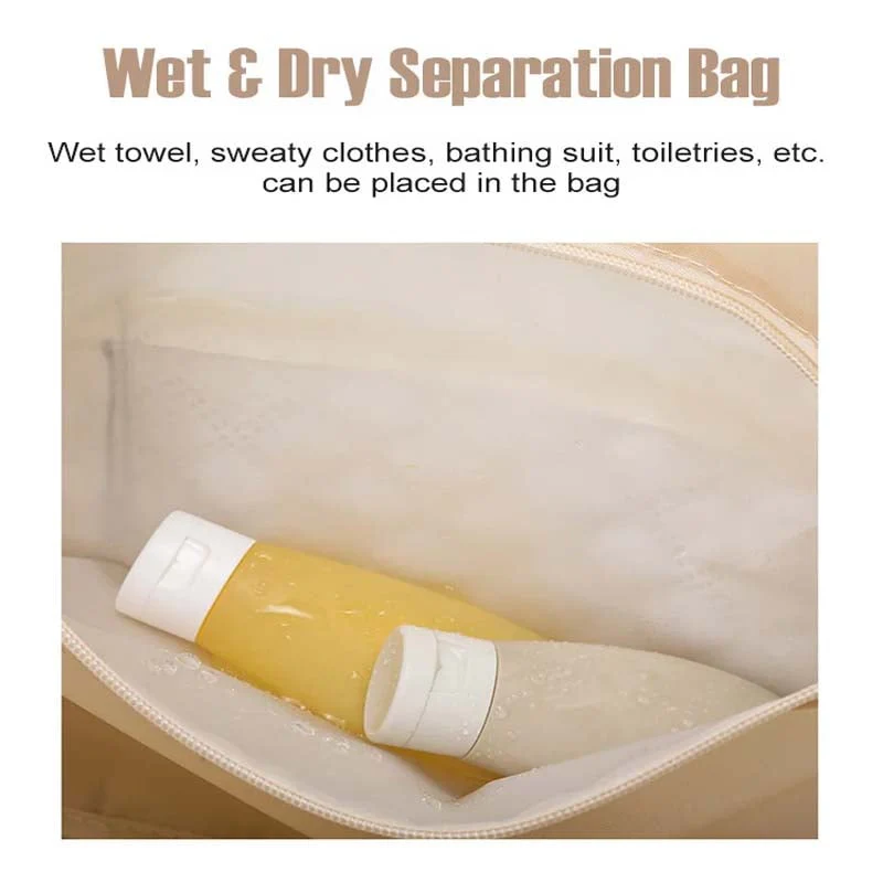 Diamond Grid Dry And Wet Separation Bag - Image 23