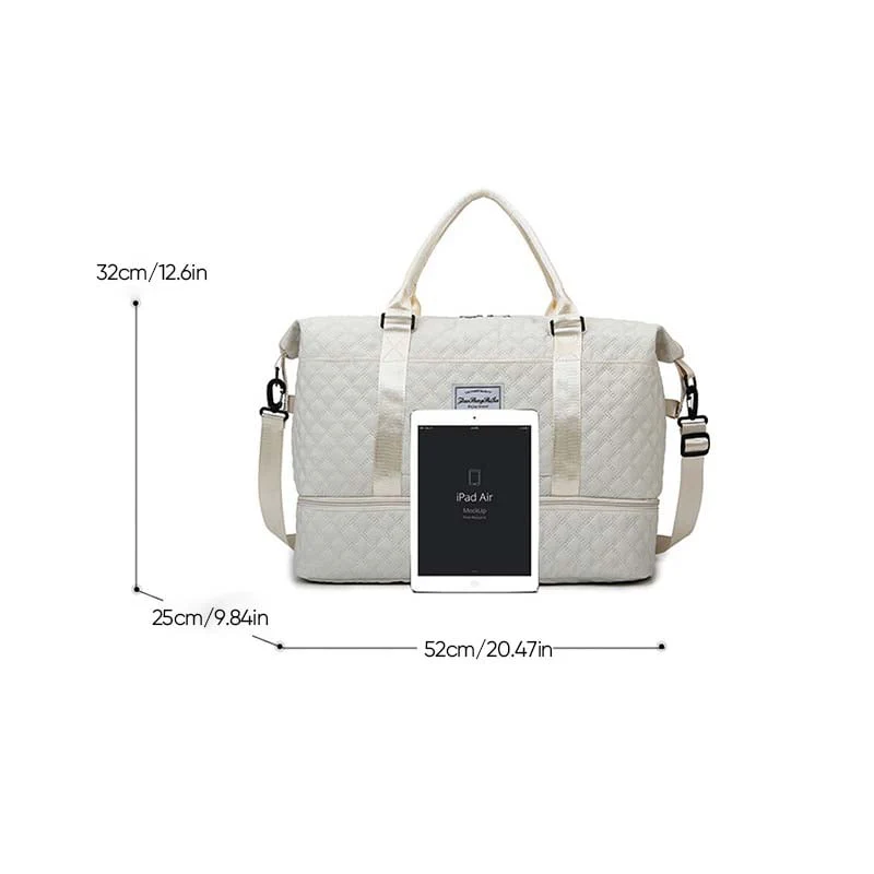 Diamond Grid Dry And Wet Separation Bag - Image 31