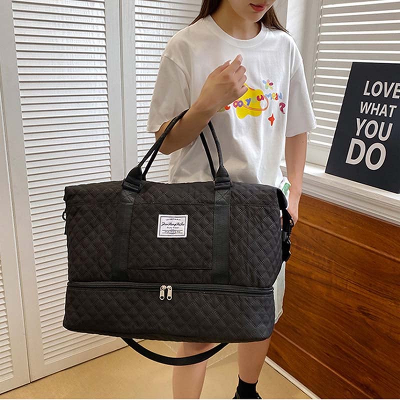 Diamond Grid Dry And Wet Separation Bag - Image 6