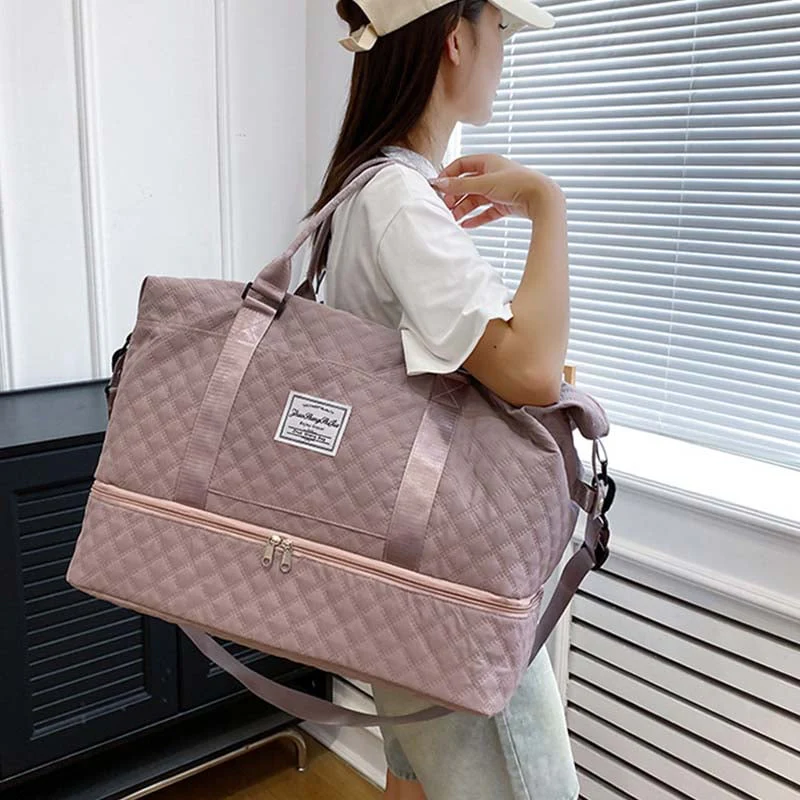 Diamond Grid Dry And Wet Separation Bag - Image 8
