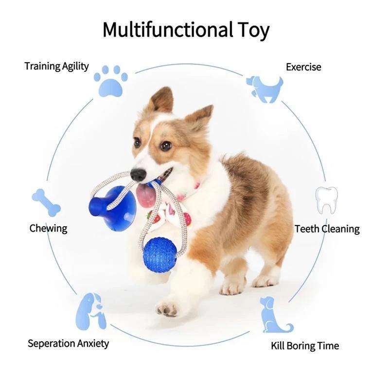 Dog Bite Toy Interactive food leaker toy with Suction Cup - Image 3