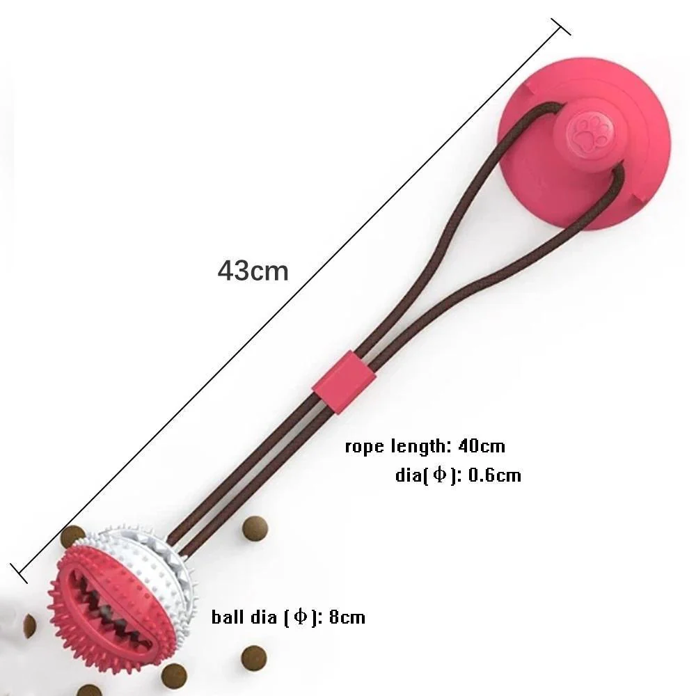 Dog Bite Toy Interactive food leaker toy with Suction Cup - Image 9
