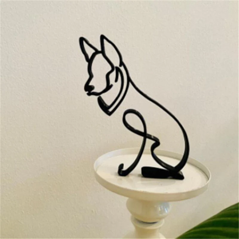 Dog Minimalist Art Sculpture - Image 5