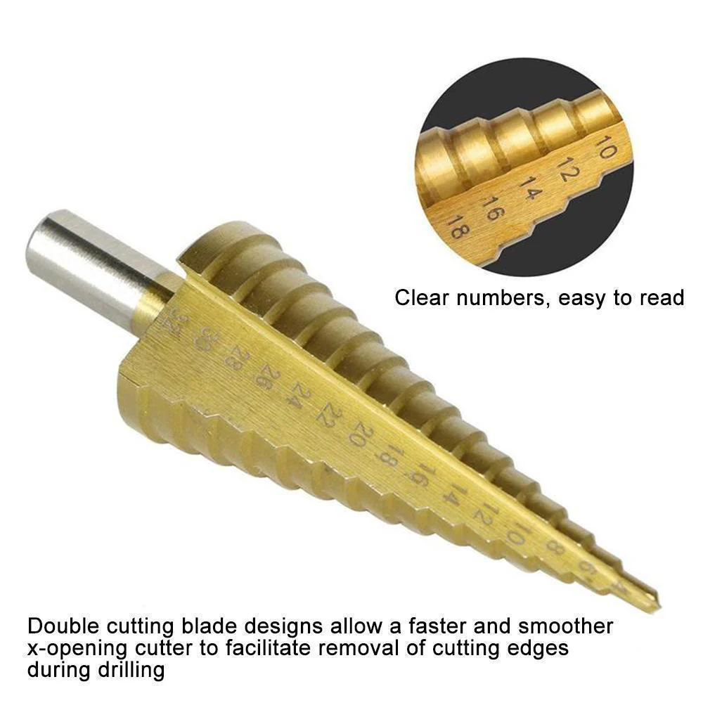 Domom® Titanium Step Drill (3 pieces) - Image 5
