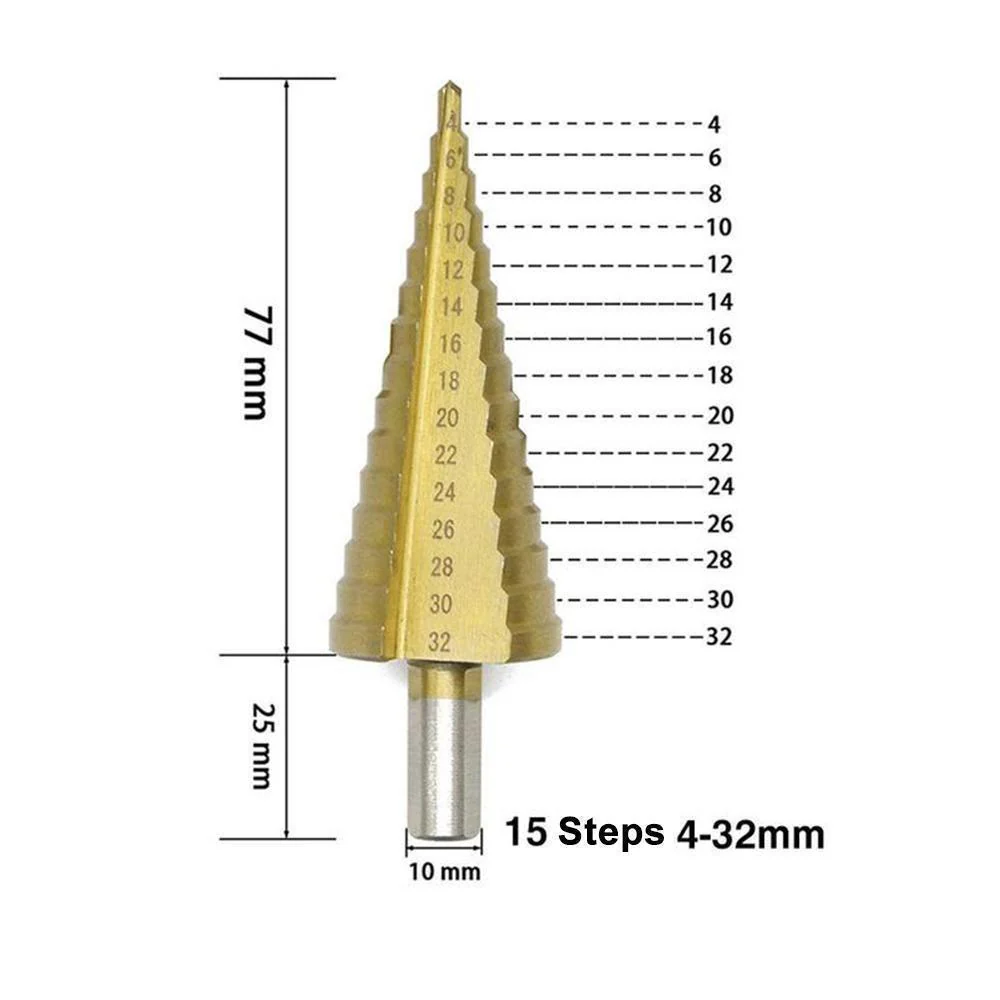 Domom® Titanium Step Drill (3 pieces) - Image 8
