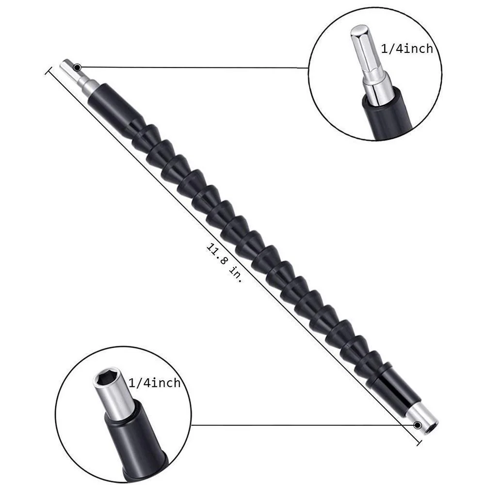 DOMOM Universal Flexible Drill Bit Extension with Screw Drill Bit Holder - Image 11