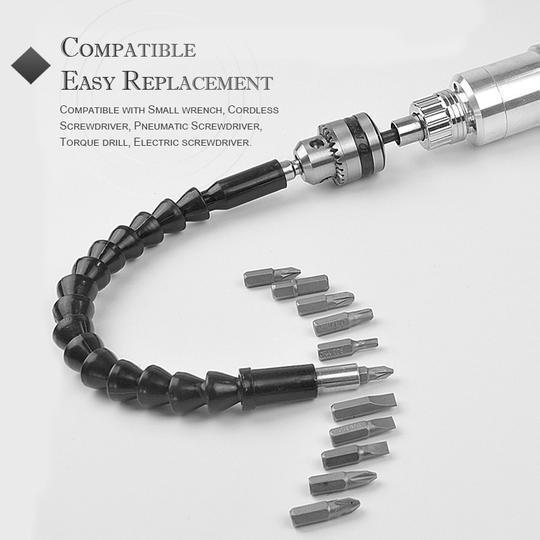 DOMOM Universal Flexible Drill Bit Extension with Screw Drill Bit Holder - Image 4