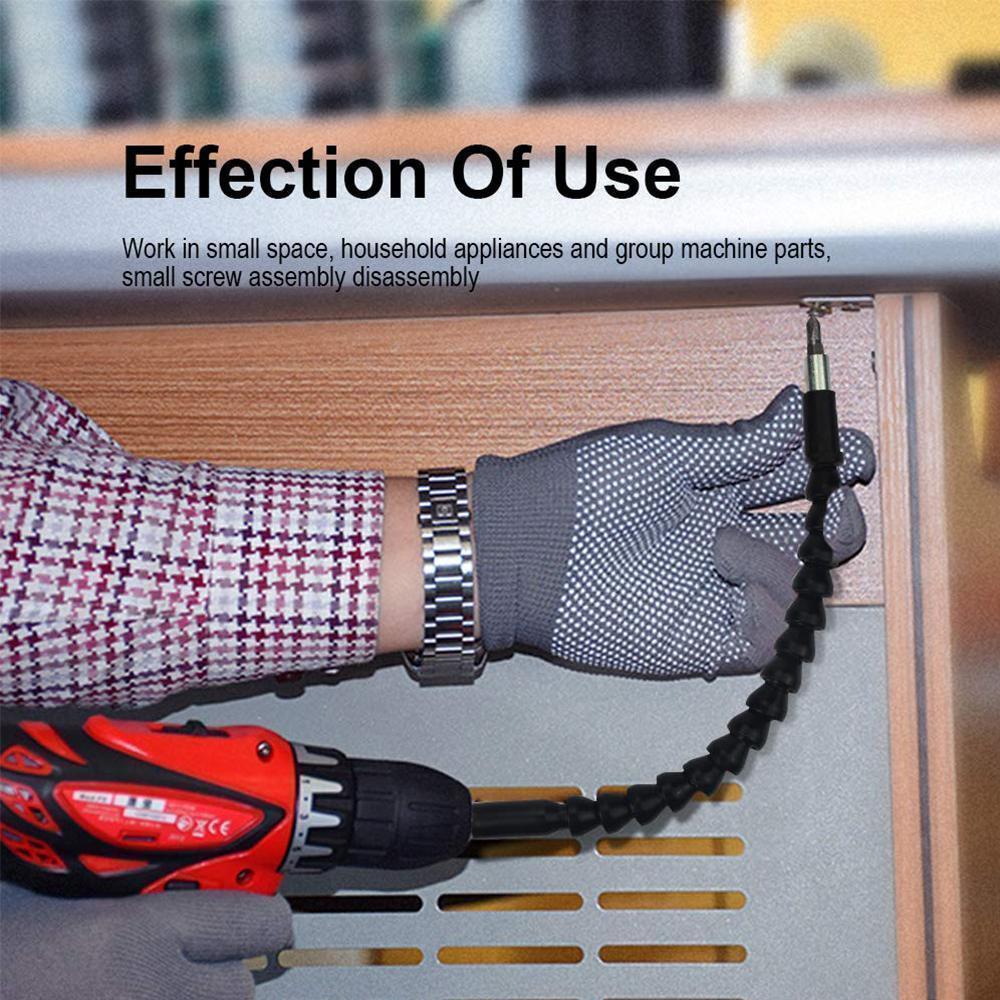 DOMOM Universal Flexible Drill Bit Extension with Screw Drill Bit Holder - Image 6