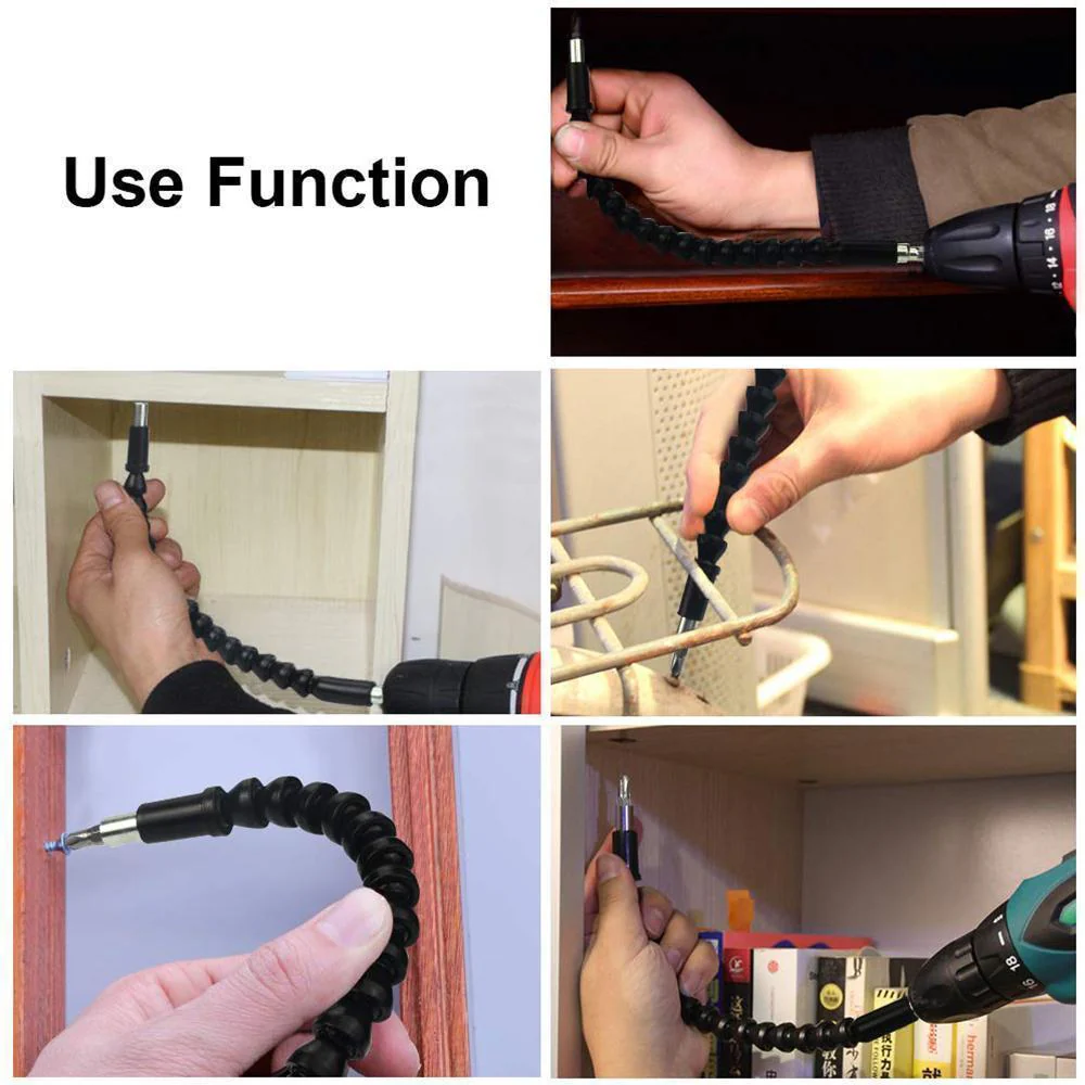 DOMOM Universal Flexible Drill Bit Extension with Screw Drill Bit Holder - Image 7