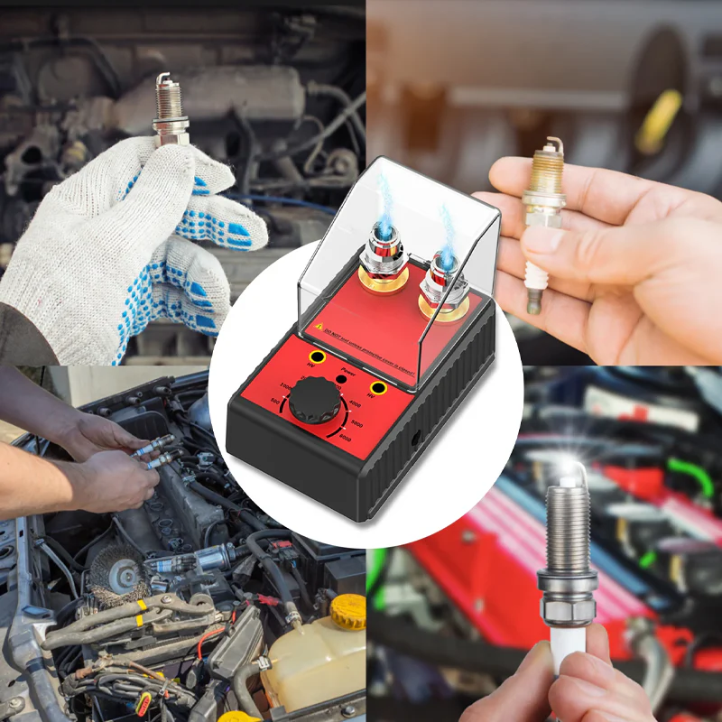 Double spark plug tester with two 12 mm spark plug sockets - Image 3